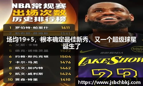 场均19+5，根本确定最佳新秀，又一个超级球星诞生了
